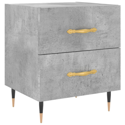 vidaXL Bedside Cabinet Concrete Grey 40x35x47.5 cm Engineered Wood
