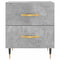vidaXL Bedside Cabinet Concrete Grey 40x35x47.5 cm Engineered Wood