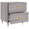 vidaXL Bedside Cabinet Grey Sonoma 40x35x47.5 cm Engineered Wood