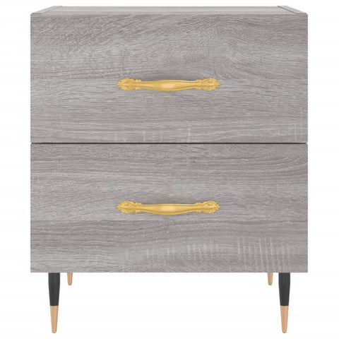 vidaXL Bedside Cabinet Grey Sonoma 40x35x47.5 cm Engineered Wood