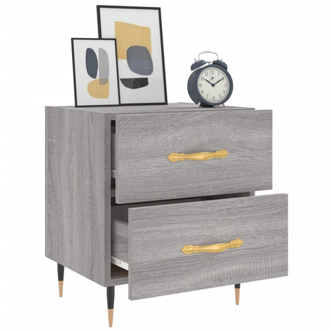vidaXL Bedside Cabinets 2 pcs Grey Sonoma 40x35x47.5 cm Engineered Wood