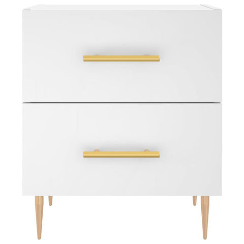 vidaXL Bedside Cabinets 2 pcs White 40x35x47.5 cm Engineered Wood