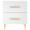 vidaXL Bedside Cabinets 2 pcs White 40x35x47.5 cm Engineered Wood