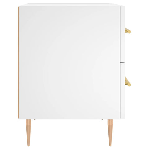 vidaXL Bedside Cabinets 2 pcs White 40x35x47.5 cm Engineered Wood