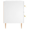 vidaXL Bedside Cabinets 2 pcs White 40x35x47.5 cm Engineered Wood