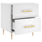 vidaXL Bedside Cabinets 2 pcs White 40x35x47.5 cm Engineered Wood
