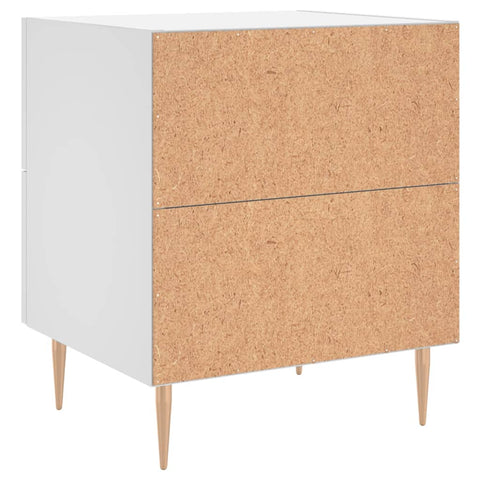 vidaXL Bedside Cabinets 2 pcs White 40x35x47.5 cm Engineered Wood