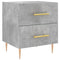 vidaXL Bedside Cabinet Concrete Grey 40x35x47.5 cm Engineered Wood