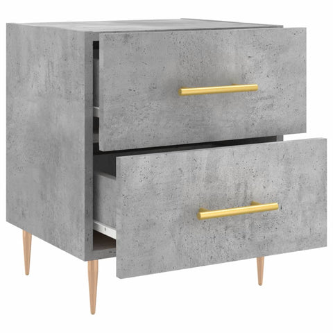 vidaXL Bedside Cabinet Concrete Grey 40x35x47.5 cm Engineered Wood
