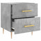 vidaXL Bedside Cabinet Concrete Grey 40x35x47.5 cm Engineered Wood