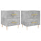 vidaXL Bedside Cabinets 2 pcs Concrete Grey 40x35x47.5 cm Engineered Wood
