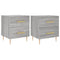 vidaXL Bedside Cabinets 2 pcs Grey Sonoma 40x35x47.5 cm Engineered Wood