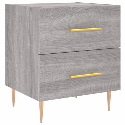 vidaXL Bedside Cabinets 2 pcs Grey Sonoma 40x35x47.5 cm Engineered Wood
