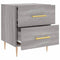 vidaXL Bedside Cabinets 2 pcs Grey Sonoma 40x35x47.5 cm Engineered Wood