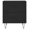 vidaXL Bedside Cabinets 2 pcs Black 40x35x47.5 cm Engineered Wood
