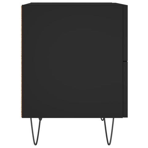 vidaXL Bedside Cabinets 2 pcs Black 40x35x47.5 cm Engineered Wood
