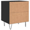 vidaXL Bedside Cabinets 2 pcs Black 40x35x47.5 cm Engineered Wood