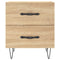 vidaXL Bedside Cabinets 2 pcs Sonoma Oak 40x35x47.5 cm Engineered Wood