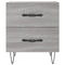 vidaXL Bedside Cabinets 2 pcs Grey Sonoma 40x35x47.5 cm Engineered Wood