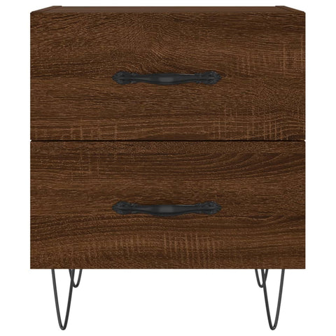 vidaXL Bedside Cabinet Brown Oak 40x35x47.5 cm Engineered Wood