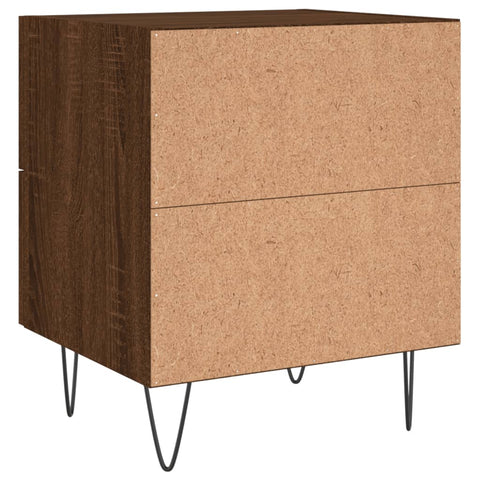 vidaXL Bedside Cabinet Brown Oak 40x35x47.5 cm Engineered Wood
