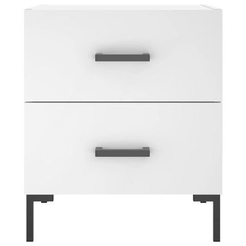 vidaXL Bedside Cabinet White 40x35x47.5 cm Engineered Wood