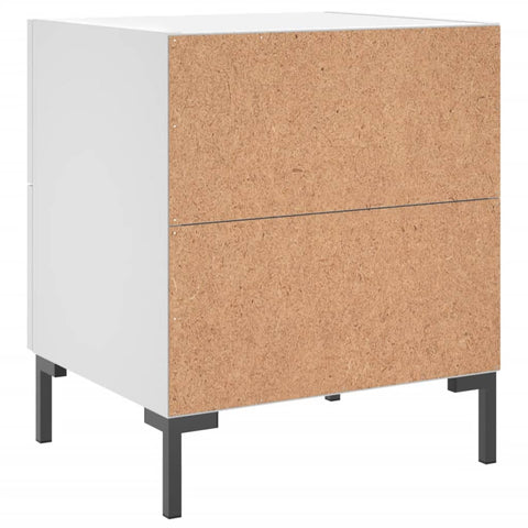 vidaXL Bedside Cabinet White 40x35x47.5 cm Engineered Wood