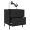 vidaXL Bedside Cabinets 2 pcs Black 40x35x47.5 cm Engineered Wood