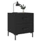 vidaXL Bedside Cabinets 2 pcs Black 40x35x47.5 cm Engineered Wood