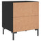 vidaXL Bedside Cabinets 2 pcs Black 40x35x47.5 cm Engineered Wood
