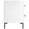 vidaXL Bedside Cabinets 2 pcs High Gloss White 40x35x47.5 cm Engineered Wood