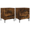 vidaXL Bedside Cabinets 2 pcs Smoked Oak 40x35x47.5 cm Engineered Wood