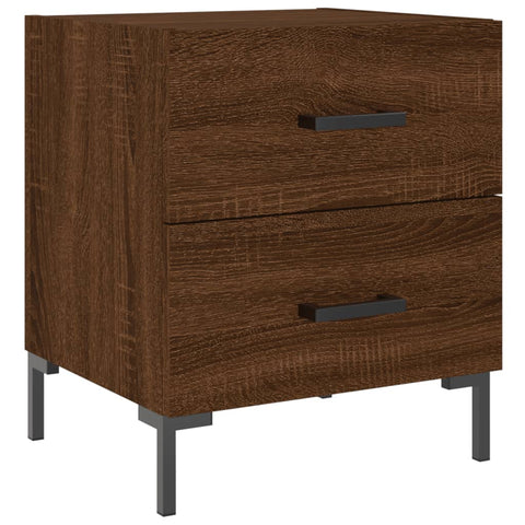 vidaXL Bedside Cabinets 2 pcs Brown Oak 40x35x47.5 cm Engineered Wood
