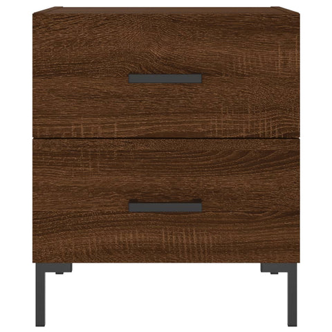 vidaXL Bedside Cabinets 2 pcs Brown Oak 40x35x47.5 cm Engineered Wood