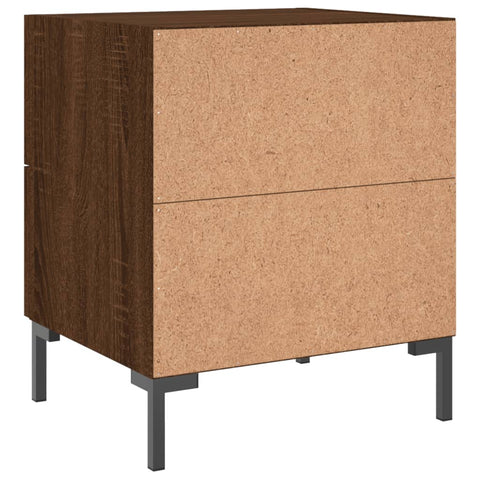 vidaXL Bedside Cabinets 2 pcs Brown Oak 40x35x47.5 cm Engineered Wood