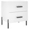 vidaXL Bedside Cabinets 2 pcs White 40x35x47.5 cm Engineered Wood