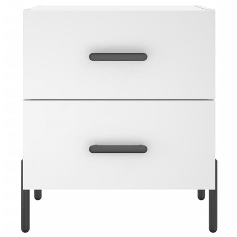 vidaXL Bedside Cabinets 2 pcs White 40x35x47.5 cm Engineered Wood