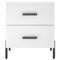 vidaXL Bedside Cabinets 2 pcs White 40x35x47.5 cm Engineered Wood
