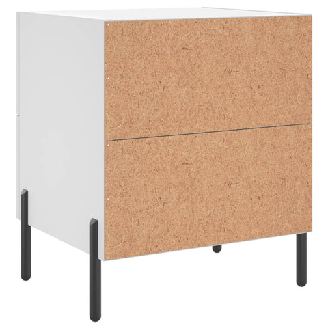 vidaXL Bedside Cabinets 2 pcs White 40x35x47.5 cm Engineered Wood