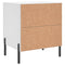 vidaXL Bedside Cabinets 2 pcs White 40x35x47.5 cm Engineered Wood