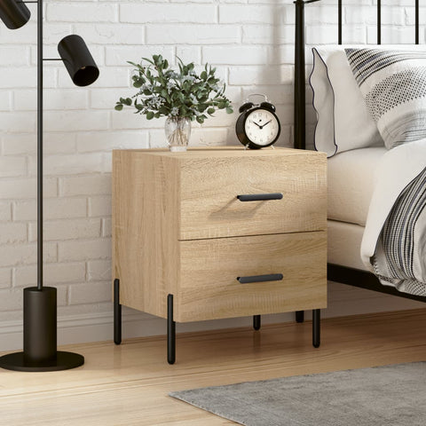 vidaXL Bedside Cabinet Sonoma Oak 40x35x47.5 cm Engineered Wood