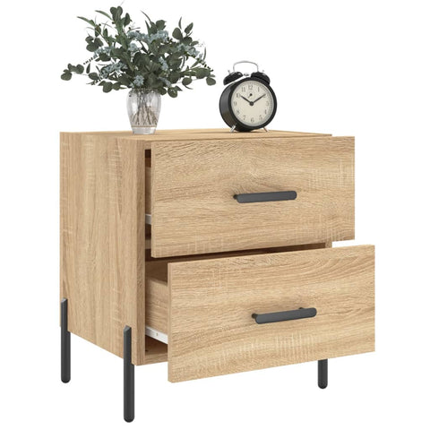 vidaXL Bedside Cabinets 2 pcs Sonoma Oak 40x35x47.5 cm Engineered Wood