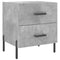 vidaXL Bedside Cabinet Concrete Grey 40x35x47.5 cm Engineered Wood