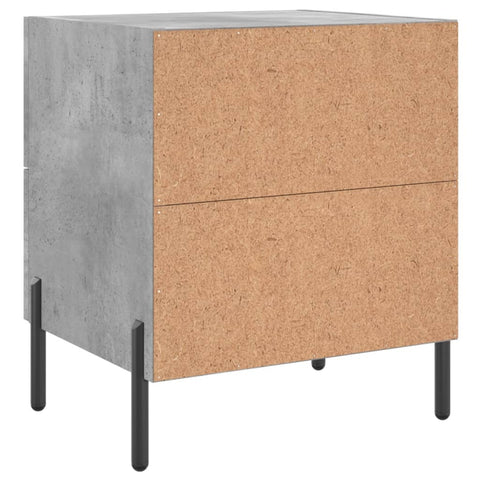 vidaXL Bedside Cabinets 2 pcs Concrete Grey 40x35x47.5 cm Engineered Wood