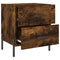 vidaXL Bedside Cabinet Smoked Oak 40x35x47.5 cm Engineered Wood
