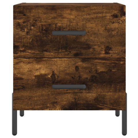 vidaXL Bedside Cabinet Smoked Oak 40x35x47.5 cm Engineered Wood