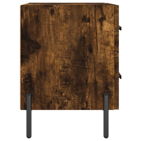 vidaXL Bedside Cabinet Smoked Oak 40x35x47.5 cm Engineered Wood