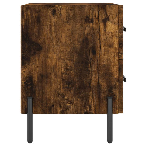 vidaXL Bedside Cabinets 2 pcs Smoked Oak 40x35x47.5 cm Engineered Wood