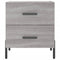 vidaXL Bedside Cabinets 2 pcs Grey Sonoma 40x35x47.5 cm Engineered Wood
