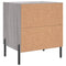 vidaXL Bedside Cabinets 2 pcs Grey Sonoma 40x35x47.5 cm Engineered Wood